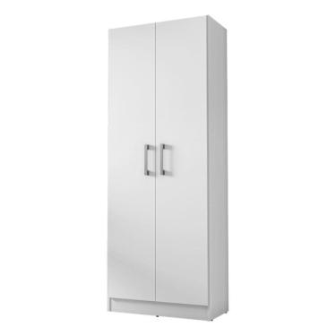 Imagem de Armario Multiuso 2 Portas 4 Prateleiras Lavanda Kits Paraná Cor:branco White Branco White