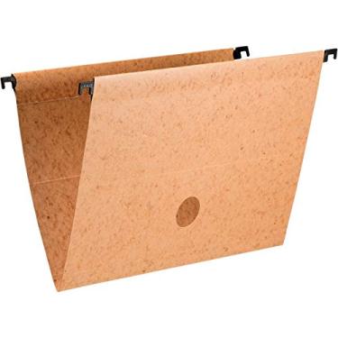 Imagem de Pasta Suspensa Marmorizada Haste Plastica - Pacote com 50, Dello, 0038F.0050.2, Kraft