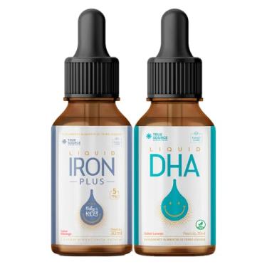 Imagem de Kit IRON Plus Liquid 30ml + DHA Liquid 30ml True Source Family Care Vitamina