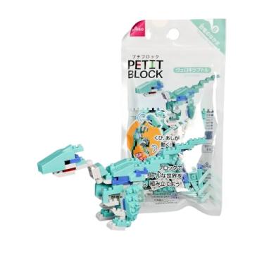 Imagem de Brinquedo De Mini Bloco De Plástico (Resina Abs.) Para Montar Velociraptor