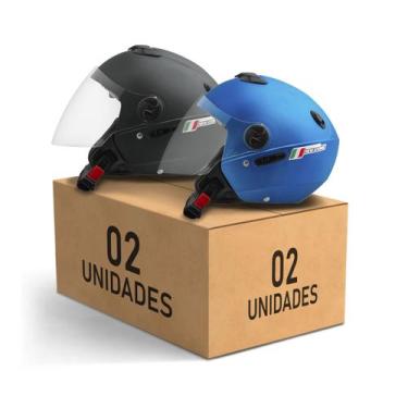 Imagem de Kit 2 Capacete Aberto New Atomic Elite Masculino Feminino Pro Tork, PR
