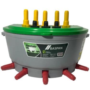 Imagem de Balde Mamadeira Alimentador De Bezerros 18 Litros 5 Bicos Baspan