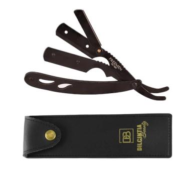 Imagem de Navalhete para Barba Navalha Profissional Cabo Aço Inox + Case Dilcintia Barbeiro