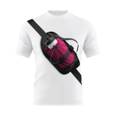 Imagem de Peicees Bolsa de cintura com suporte para garrafa de água para homens e mulheres, impermeável, para corrida, viagens, atividades ao ar livre, ciclismo, escalada, caminhada, pochete compatível com