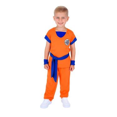 Imagem de Fantasia De Goku Infantil Dragon Ball Super Cosplay luxo - Boo Fantasi