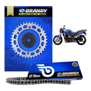 Imagem de Kit Relação Completo 525x108l Moto Kawasaki Zr-7 99 Até 04 - Brandy
