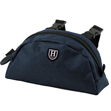 Imagem de Harrison Howard Bolsa de selim com bolso de sela de tecido impermeável 1680D, bolsa de sela com alça para sela ocidental, azul marinho