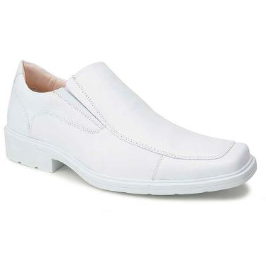 Imagem de Sapato Social Masculino Fechado Elástico Branco 114-0002
