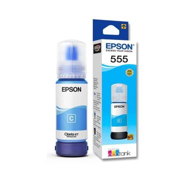 Imagem de Refil Epson 555 Ciano L8180 Azul Original T555 T555220 T555220al