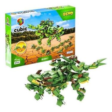 Imagem de Blocos De Montar Dino Robô Transformers 577 Peças 25 Em 1 - Multikids