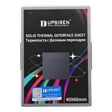 Imagem de UPSIREN PCM-1 Almofada térmica GPU de mudança de fase, graxa de silicone de alta condução, pasta térmica de CPU de 8,5 W/mK para laptop PS5 Steam Deck CPU GPU SSD M.2 (60 * 40 * 0,25 mm)
