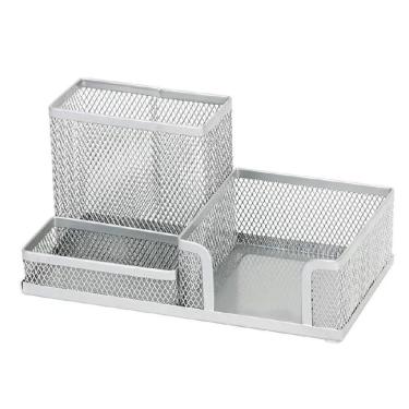 Imagem de Porta Lapís, Caneta, Clips, Lembrete, Aramado, Prata