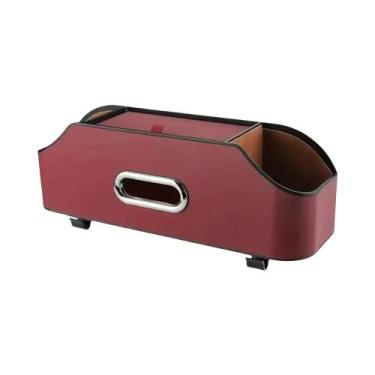 Imagem de Organizador De Encosto De Banco De Carro 3 Em 1, Porta-copos, Caixa De