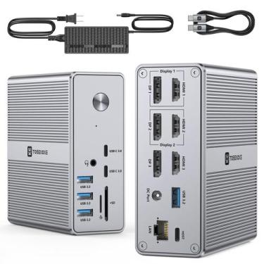 Imagem de Estação de ancoragem TOBENONE TOBEnONE DisplayLink Triple 4K