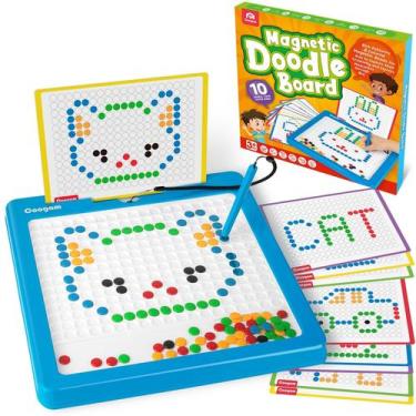 Imagem de Prancheta magnética Coogam Large com caneta e miçangas de 3 a 6 anos