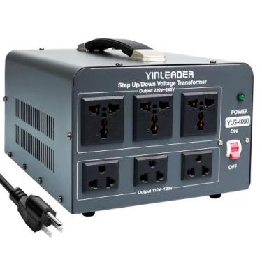 Imagem de Transformador conversor de tensão Yinleader 4000W 110V a 220V