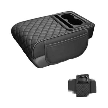 Imagem de Almofada De Apoio De Braço Para Carro Em Espuma De Memória Com Couro P