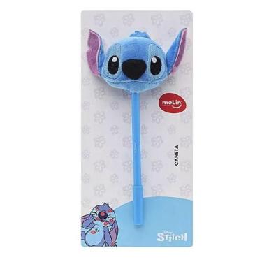 Imagem de Caneta Esferográfica Stitch Face Plush 0.7mm - Molin - Tendtudo