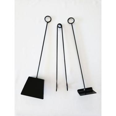 Imagem de Kit Acessórios de Limpeza para Lareira, Churrasqueira e Forno a Lenha 