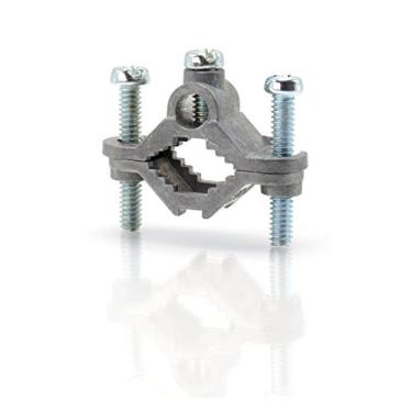 Imagem de THE CIMPLE CO Pacote com 1 polegada, pacote com 10 - braçadeiras de haste de aterramento elétrico - enterramento direto - aço galvanizado - antena de TV - ligação - 2,5 cm, 10 unidades