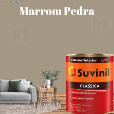 Imagem de Tinta Para Parede Marrom Suvinil Clássica Premium Antimofo 800ml, Marr