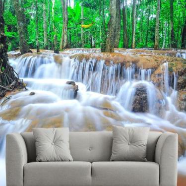 Imagem de Papel de Parede Paisagem Cachoeira Natureza Sala Adesivo - 001pcm - Al