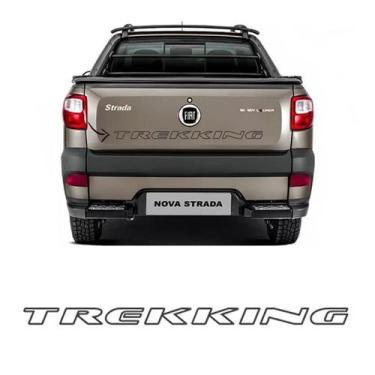 Imagem de Faixa Traseira Fiat Strada Trekking Adesivo Grafite - SPORTINOX, Strad