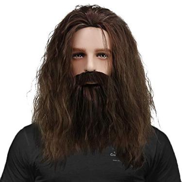 Imagem de Hagrid Peruca Aquaman Cabelo Longo Cosplay Acessório Acessório, Peruca Hagrid, tamanho �nico