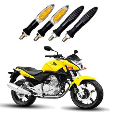 Imagem de KIT 4 Setas Esportivas Pisca de Led Modelo P11 Para Moto Honda CB 300R