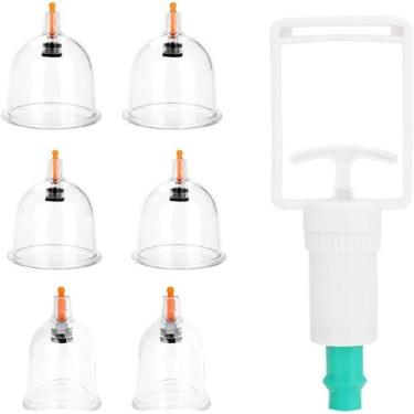 Imagem de Kit Ventosa Terapia 6 Peças  Massageador com Copos Sucção - Sweet Home