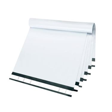 Imagem de Famagic Envelopes de poliéster 29 x 66 cm, pacote com 12 pequenos sacos de envio, envelopes brancos, saco de plástico à prova d'água e à prova de rasgos