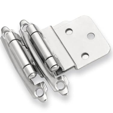 Imagem de Dobradiça de armário de inserção DecoBasics 3/8", cromada, pacote com 25 pares (conjuntos)