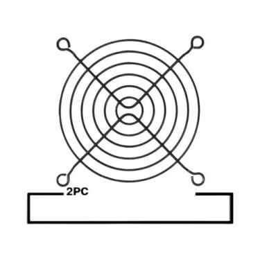 Imagem de Grelhas De Ventilação De Malha Metálica De 60mm 80mm 90mm 92mm 120mm 1