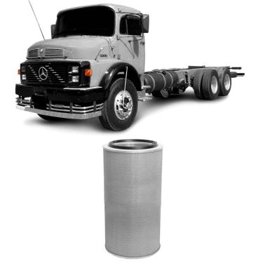 Imagem de Filtro Ar Mercedes Benz 1318 Om352 87 A 2012 Metal Leve