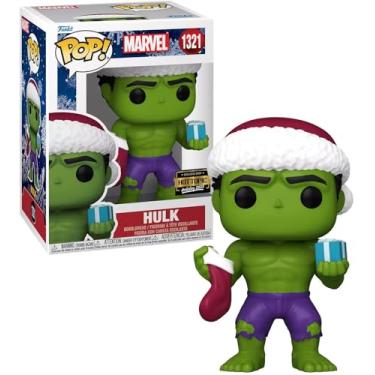 Imagem de Funko Marvel Pop! Hulk com presente de vinil Bobble-Head Hot Topic Boneco de vinil exclusivo