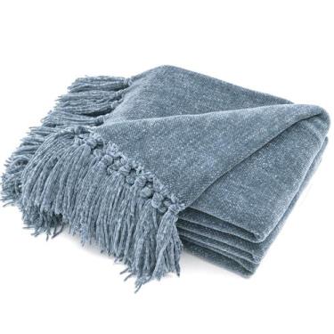 Imagem de Cobertor RECYCO Soft Cozy Chenille com franja