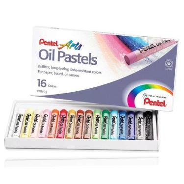 Imagem de Giz Pastel Oleoso Pentel com 16 cores PHN-16