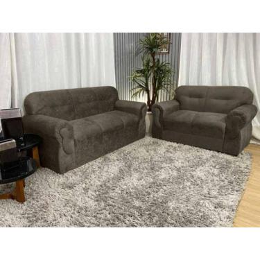 Imagem de Sofás 2 e 3 Lugares Encanto Beleza e Praticidade - Alpoim, Capuccino