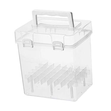 Imagem de CarpNettore Estojo para Transporte de Marcadores, Caixa de Armazenamento Transparente Multiuso, Materiais de Arte para Marcadores de Texto Coloridos, 48 Caça-níqueis