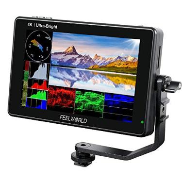 Imagem de FEELWORLD LUT7S 7 polegadas 2200nit Ultra Brilhante SDI Touch Screen DSLR Câmera Monitor de Campo com Vectorscope de Lut 3D Sensor de Luz Automático HD 1920x1200 3G SDI 4K Entrada HDMI 8.4V DC Saída Braço Inclinável