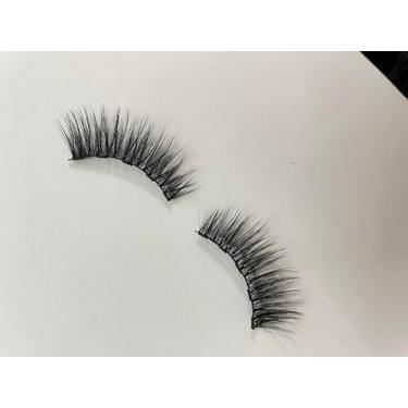 Imagem de Amzmam Kit de cílios magnéticos e delineador, cílios magnéticos de vison sintético premium, à prova d'água, de longa duração, livre de crueldade, 1 par (XK-C10)