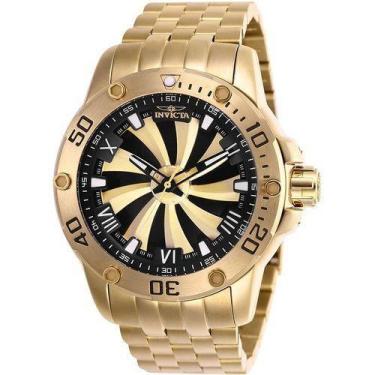 Imagem de Invicta Speedway 25850 Com Corpo Ouro, Analógico, Para Masculino, Fund