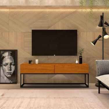 Imagem de Rack Para Sala Tv Eros Naturale estilo industrial - LCN Moveis, Natura