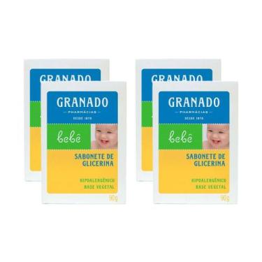 Imagem de Kit Sabonete Infantil Granado Glicerinado 90g c/4un