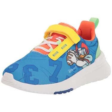 Imagem de adidas Tênis de corrida unissex infantil Racer Tr21, Pulse Azul/Ftwr Branco/Laranja Impacto (Mickey Mouse), 1 Little Kid