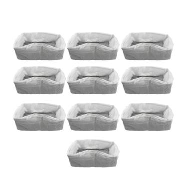 Imagem de WeiLaiKeQi 10 peças de revestimentos para caixa de areia de gato de alta resistência para caixa de areia de peneira de aço inoxidável, 47x36x17cm