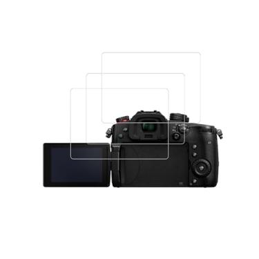 Imagem de WUNIAK Protetor de tela para câmera sem espelho Panasonic Lumix GH4, protetor de tela de vidro temperado ultra transparente, fácil instalação, antiarranhões, qualidade HD, (pacote com 3)