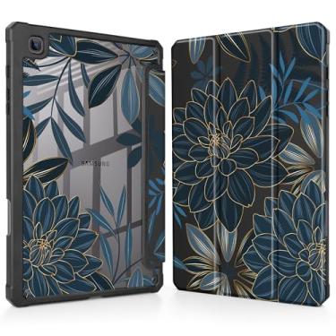 Imagem de Tuiklol Para Samsung Galaxy Tab S6 Lite 10,4 polegadas 2024 2022 2020, Buit in S Pen com capa protetora à prova de choque, capa traseira transparente transparente despertar/hibernar automaticamente