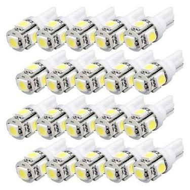 Imagem de 20x T10 5050 5smd 194 168 conduziu a lâmpada branca da luz da cauda da