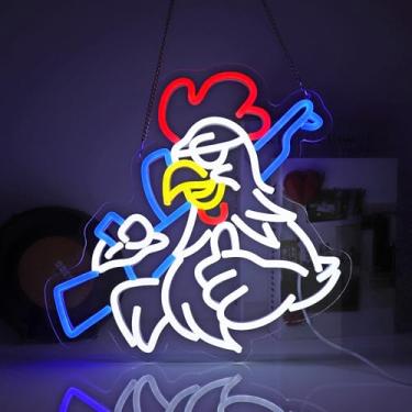 Imagem de Whfobfe Sinal de néon com luzes de néon LED para decoração de parede LED alimentado por USB para decoração de quarto